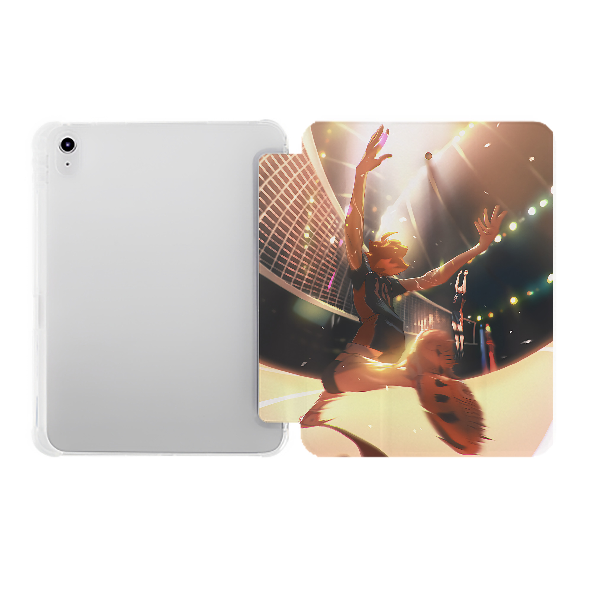 （画像用） ハイキュー!! Haikyu!! IPad ケース ペン収納付き 三つ折りスタンド PUレザー×シリコン 対応機種9.5/10.5/10.9インチ